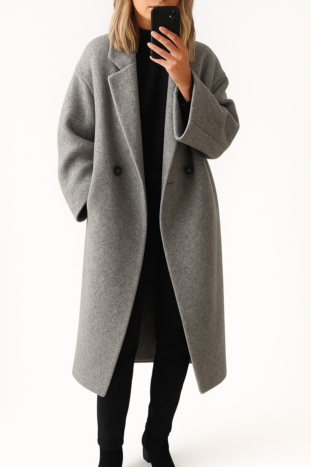 Długi Płaszcz Zimowy