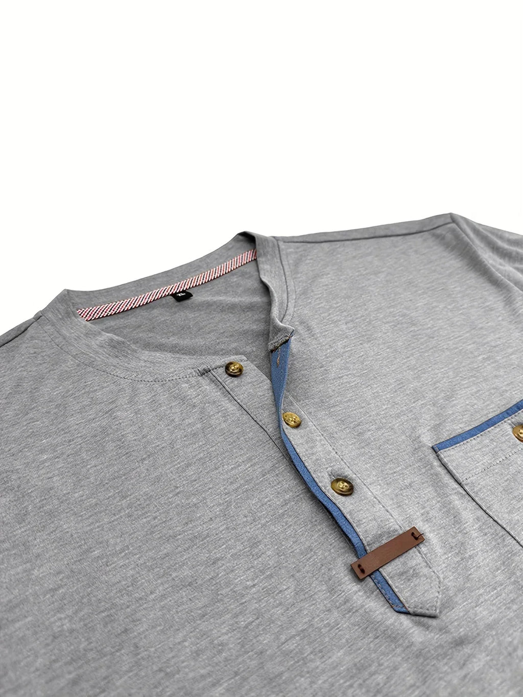 Savrani™ | T-shirt elegante con colletto rotondo e tasca
