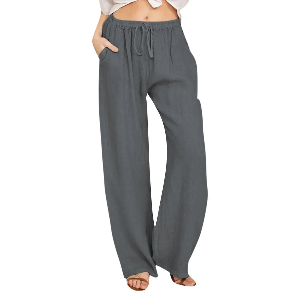 Savrani™ | Pantaloni comfort a gamba larga.