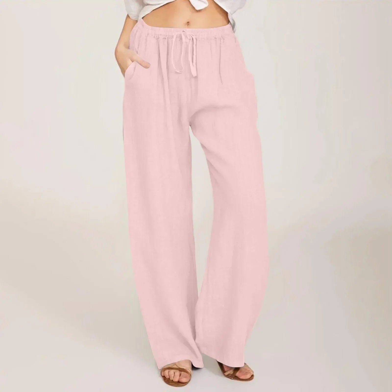 Savrani™ | Pantaloni comfort a gamba larga.